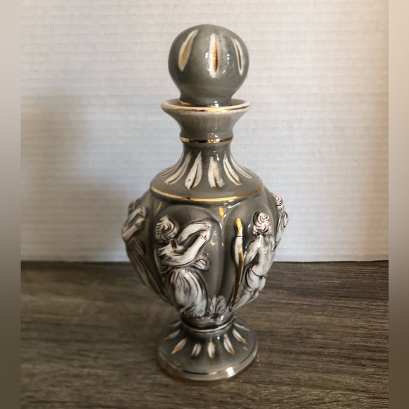 Vtg ELPA Alcobaca Hand Painted Perfume Bottle - Picture 6 of 14